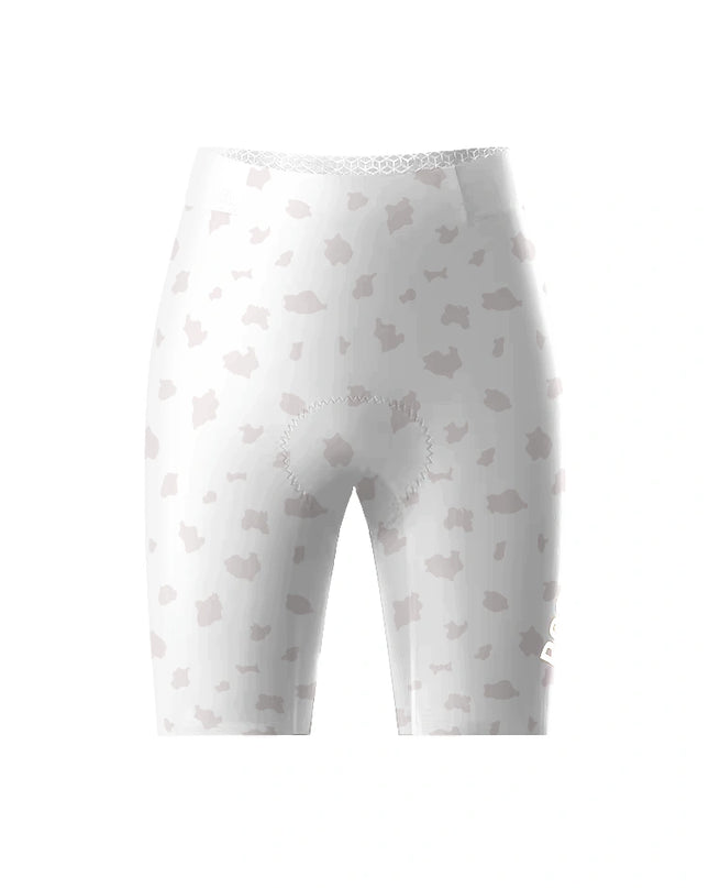 ROCKBROS Women's Sand Aura All-Weather Soft-Tone Patterned Bib Shorts