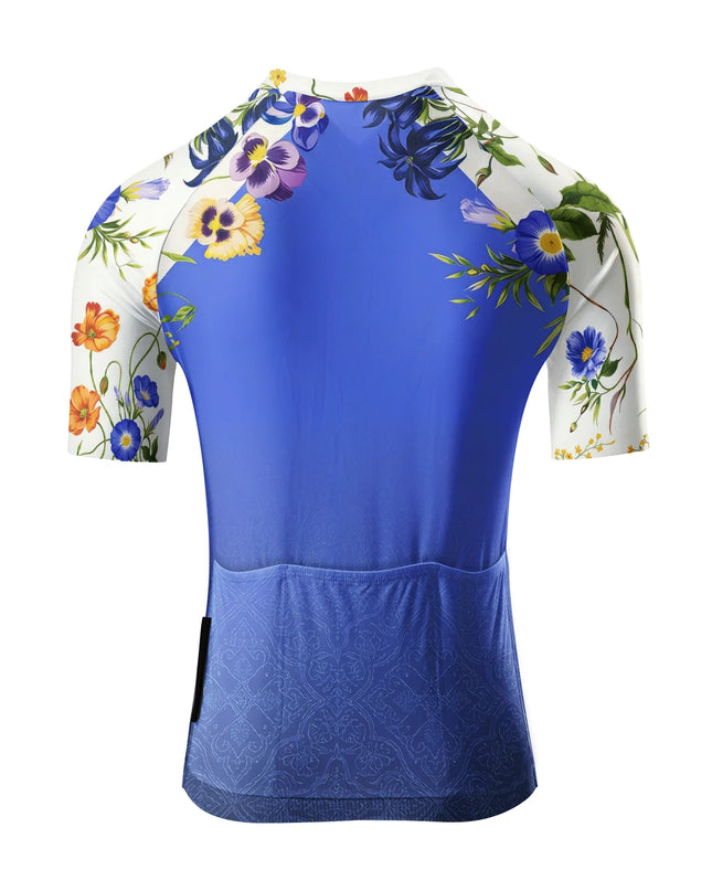 ROCKBROS Aero Cycling Socks - Wildflower Bloom Botanical White