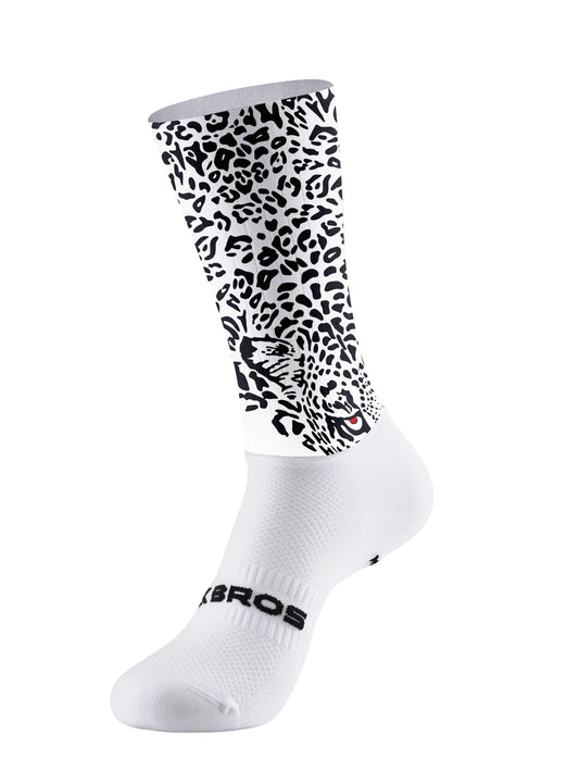 ROCKBROS Women's Savage Gaze Leopard Portrait Performance Socks