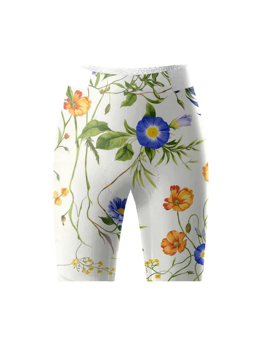 ROCKBROS Women's Wildflower Bloom Pro Cycling Bib Shorts