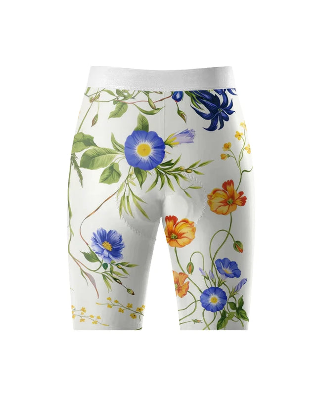 ROCKBROS Aero Cycling Socks - Wildflower Bloom Botanical White