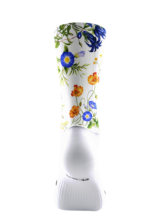 ROCKBROS Aero Socks - Wildflower Bloom Botanical White