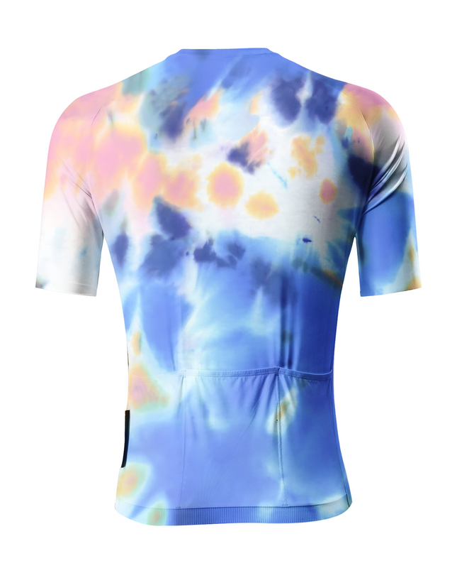 RockBros Women's "Prism Dream" Vibrant Artistic Tie-Dye Cycling Jersey