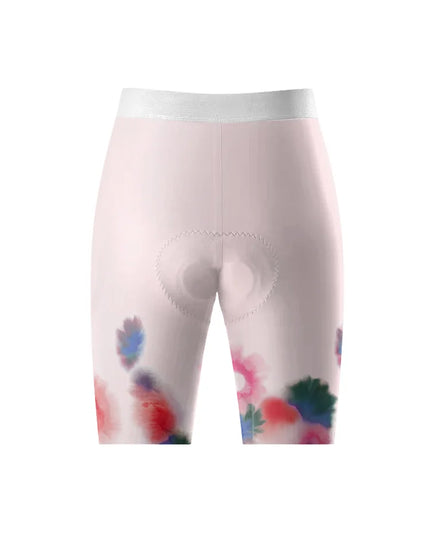 ROCKBROS Women's Watercolor Bloom Pro Padded Cycling Shorts
