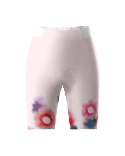 ROCKBROS Women's Watercolor Bloom Pro Padded Cycling Shorts