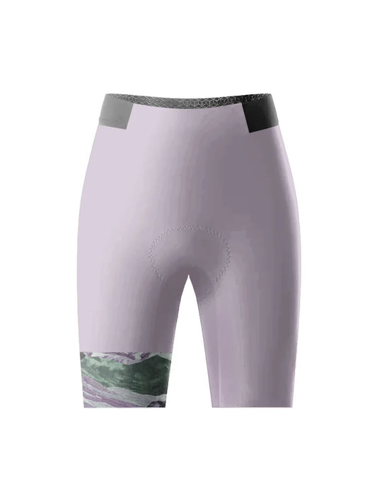 ROCKBROS Women's Mountain Edge Landscape-Bordered Bib Shorts