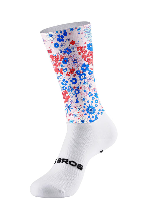 ROCKBROS Women's Wildflower Full-Print Performance Socks