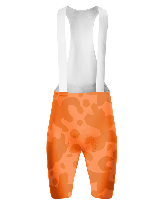 ROCKBROS Women's Orange Leopard Print Lily Floral Short Sleeve Cycling Set