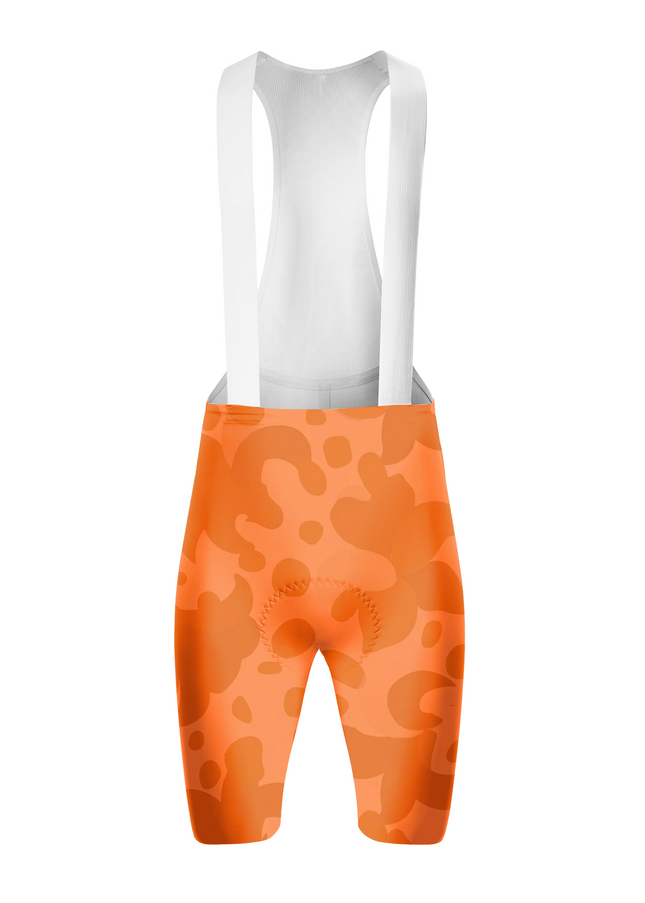 ROCKBROS Women's Orange Leopard Print Lily Floral Short Sleeve Cycling Set