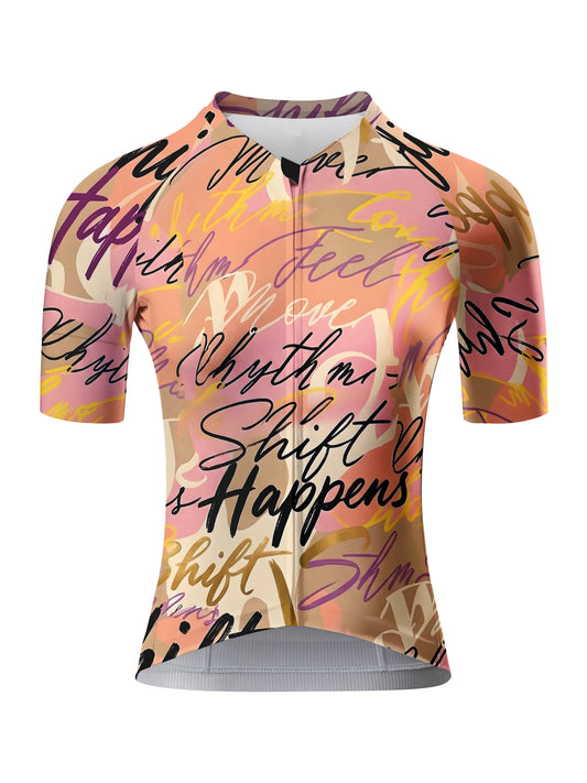 ROCKBROS Women’s "Shift Happens" Street-Art Graffiti Aero Jersey