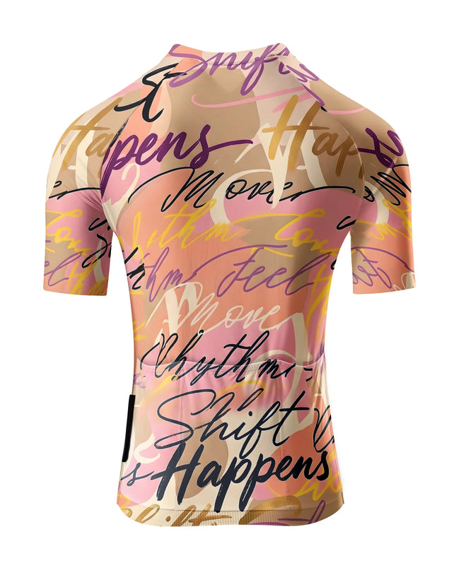 ROCKBROS Women’s "Shift Happens" Street-Art Graffiti Aero Jersey
