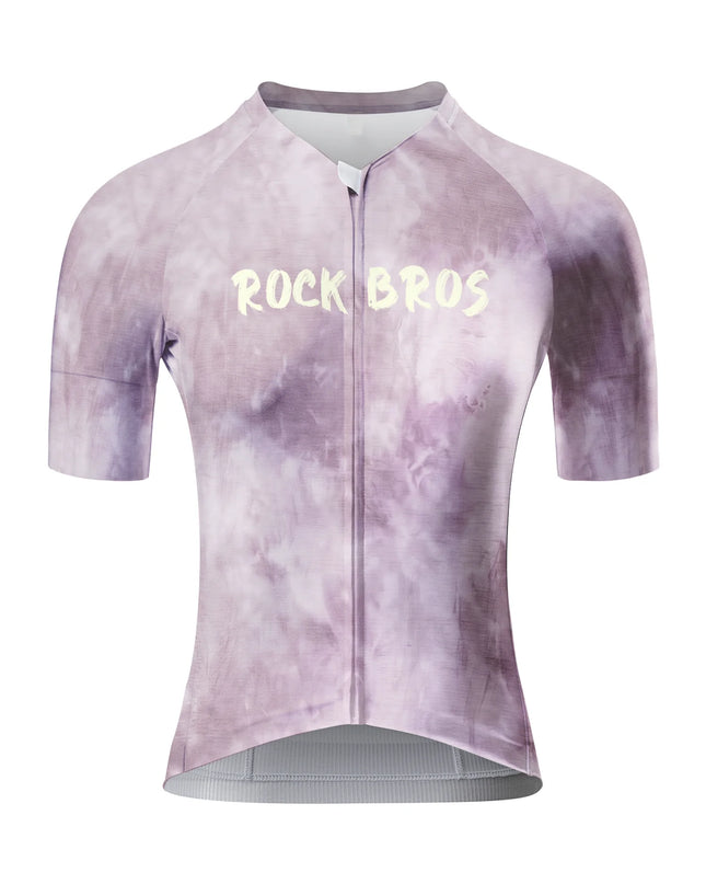 ROCKBROS Women's Lavender Mist Tie-Dye Pro Aero Jersey