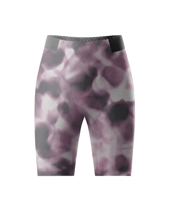 ROCKBROS Women's Aura Smoke All-Weather Watercolor Art Bib Shorts