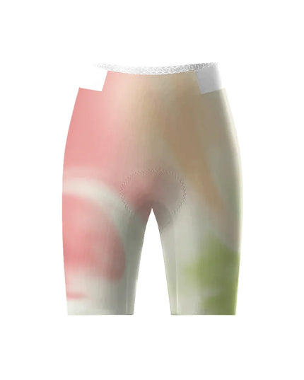 ROCKBROS Women's Pastel Flow All-Weather Watercolor Pro Bib Shorts