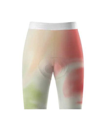 ROCKBROS Women's Pastel Flow All-Weather Watercolor Pro Bib Shorts