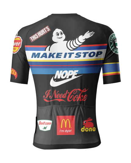 ROCKBROS Men's "Very Tired" Satirical Parody Pro Aero Jersey