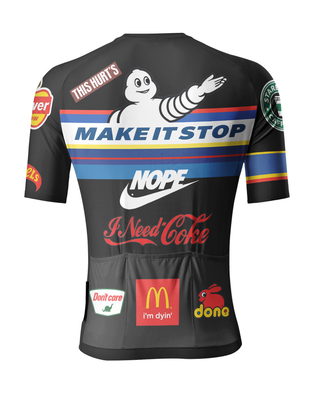 ROCKBROS Men's "Very Tired" Satirical Parody Pro Aero Jersey