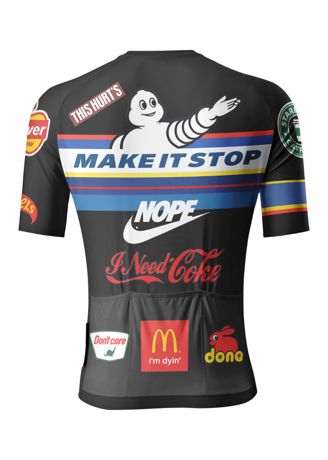 ROCKBROS Men's "Very Tired" Satirical Parody Pro Aero Jersey