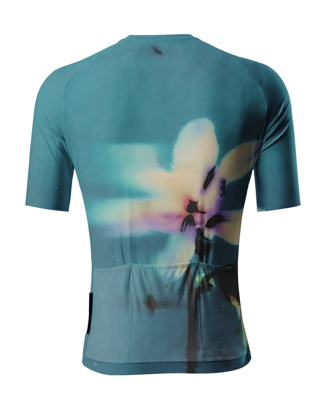 RockBros Women's "Midnight Bloom" Ethereal Floral Art Cycling Jersey