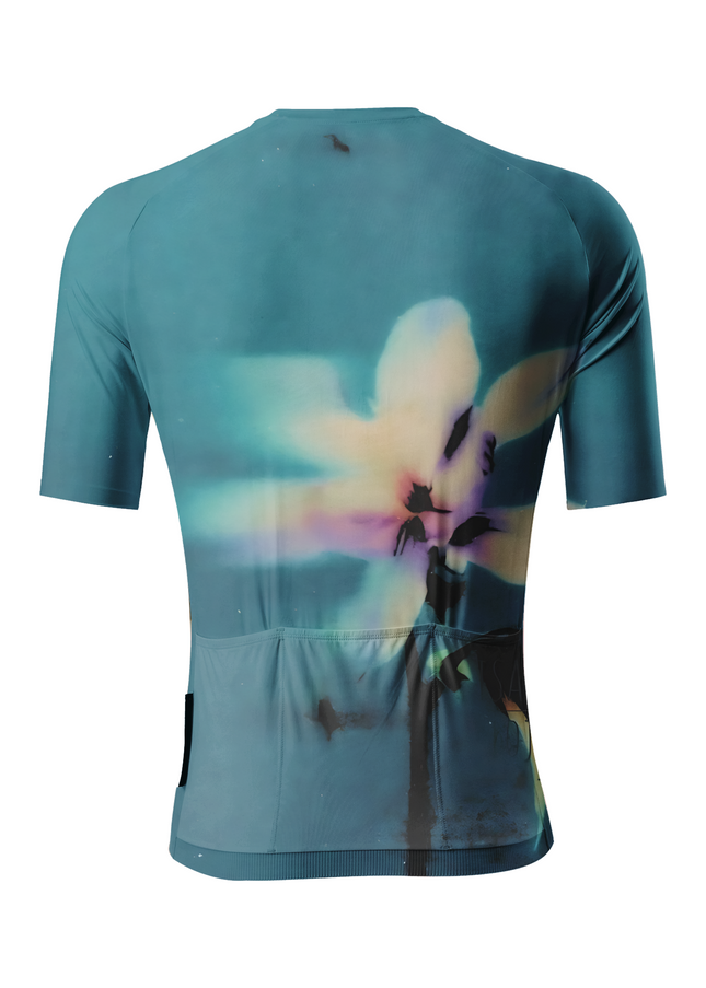 RockBros Women's "Midnight Bloom" Ethereal Floral Art Cycling Jersey