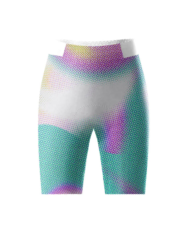 ROCKBROS Women's Neon Halftone All-Weather Op-Art Pro Bib Shorts