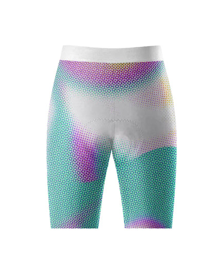 ROCKBROS Women's Neon Halftone All-Weather Op-Art Pro Bib Shorts