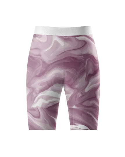 ROCKBROS Women's Lavender Flow All-Weather Fluid Art Bib Shorts