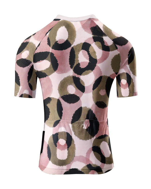 ROCKBROS Women's Pink Panthera Artistic Leopard Pro Jersey