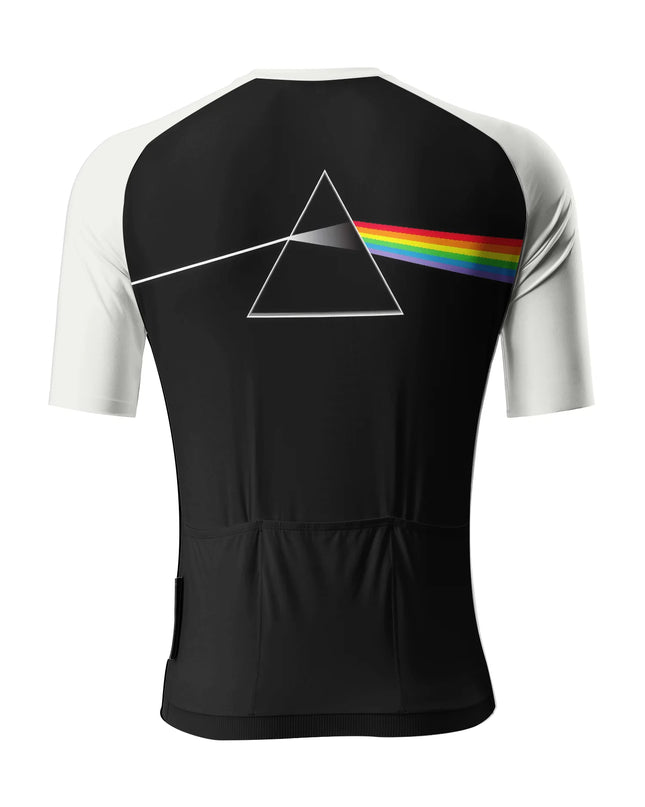 ROCKBROS Men's Prismatic Rhythm Pink Floyd Tribute Pro Bib Shorts