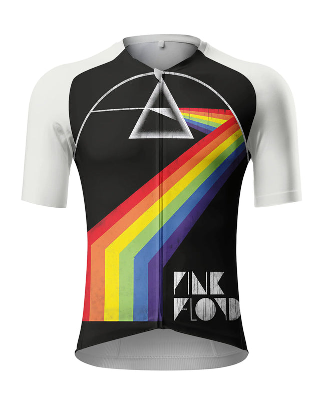 ROCKBROS Men's Prismatic Rhythm Pink Floyd Tribute Pro Bib Shorts