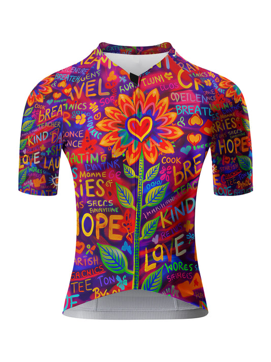 ROCKBROS Women's Psychedelic Bloom Graffiti Pop-Art Aero Jersey