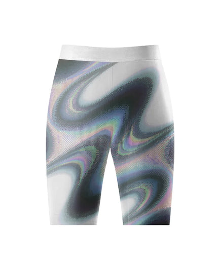 ROCKBROS Women's Iridescent Ripple All-Weather Op-Art Pro Bib Shorts