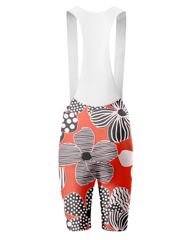 ROCKBROS Women's Pop Art Floral Striped Short Sleeve Cycling Set