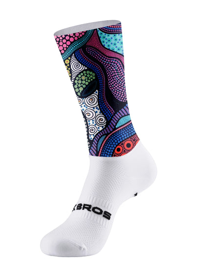 ROCKBROS Women's Psychedelic Dot Pattern Cycling Jersey