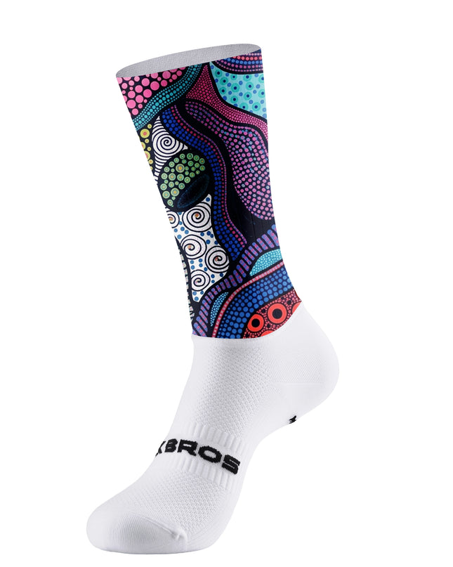 ROCKBROS Women's Psychedelic Dot Pattern Cycling Jersey
