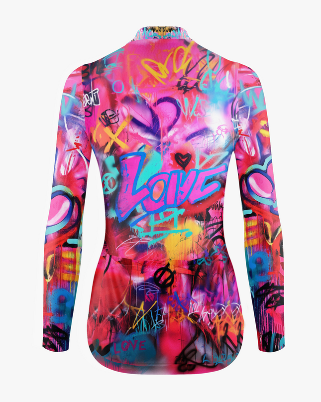 Women's Graffiti Art Style "LOVE" Cycling Jersey