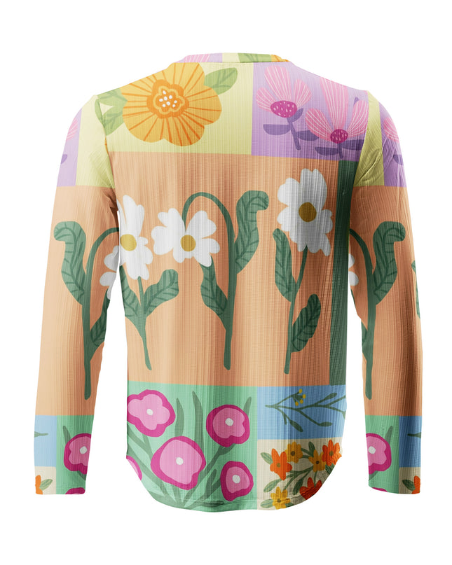 ROCKBROS Romantic Abstract Floral Artistic Long Sleeve Cycling Sweatshirt