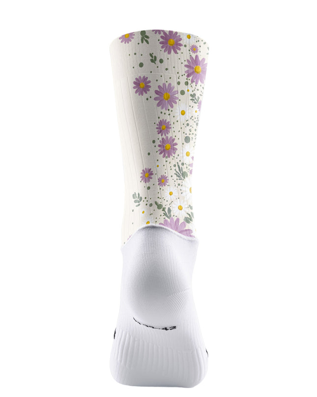 ROCKBROS Women's Purple Daisy Performance Cycling Socks