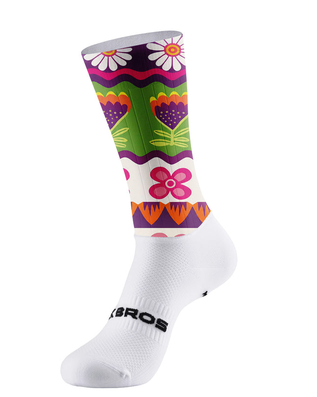 ROCKBROS Women's Retro Floral Multi-Color Cycling Jersey