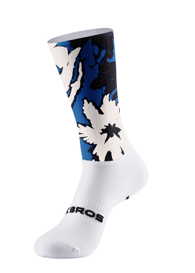 ROCKBROS Blue Floral Socks