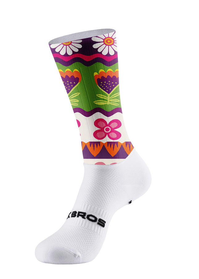 ROCKBROS Women's Retro Floral Multi-Color Cycling Set