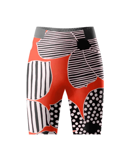 ROCKBROS Women's Pop Art Stripe Padded Cycling Shorts
