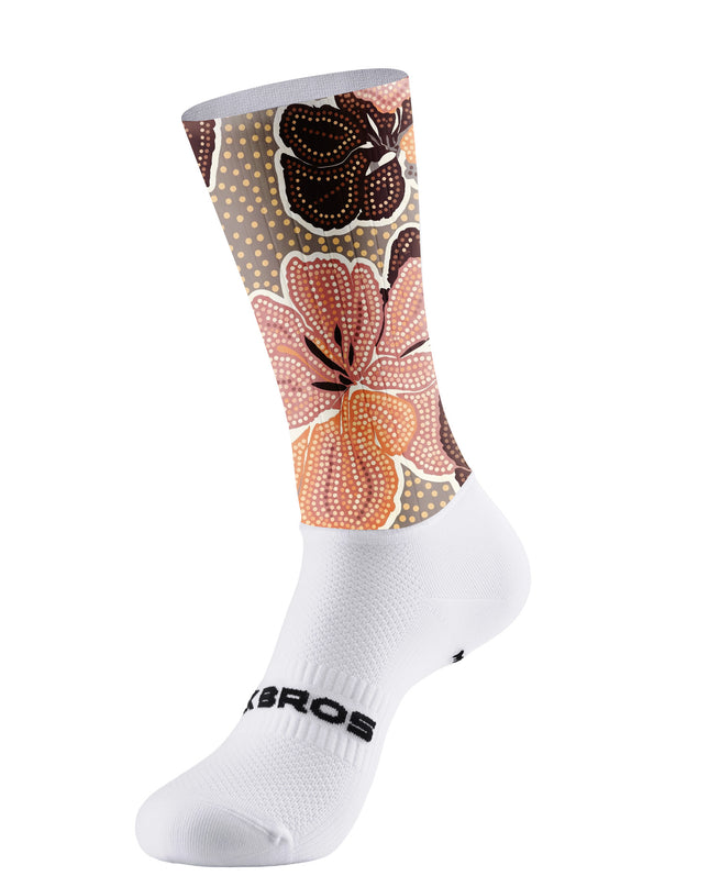 ROCKBROS Vintage Floral Dot Padded Socks