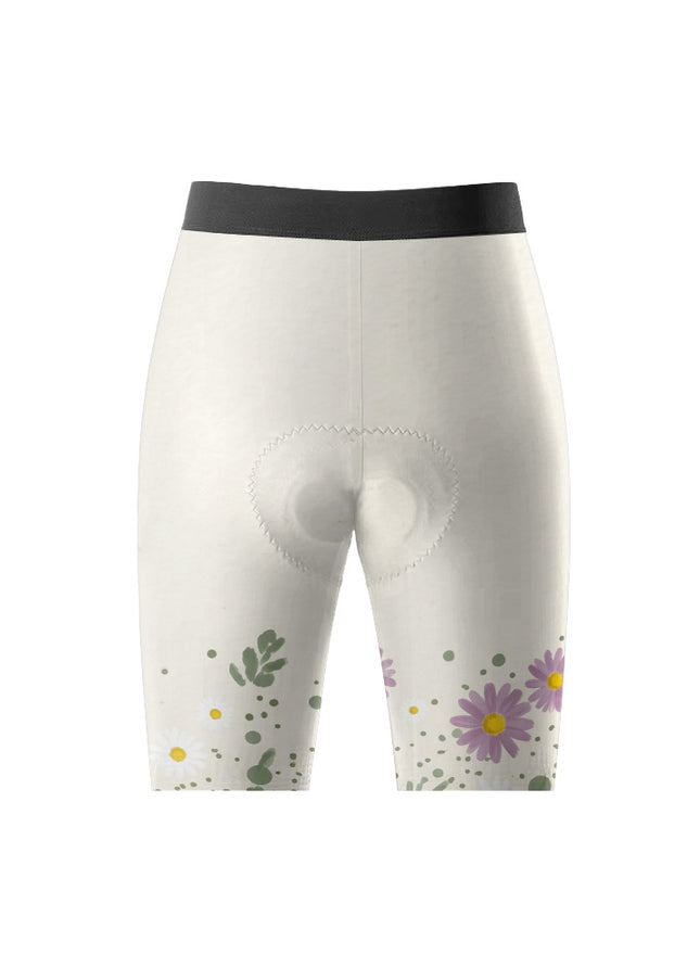 ROCKBROS Women's Purple Floral Cascading Short Sleeve Cycling Set