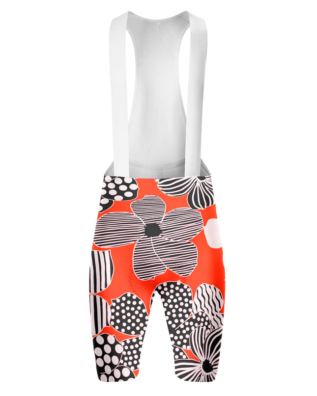 ROCKBROS Women's Pop Art Floral Print Cycling Bibs