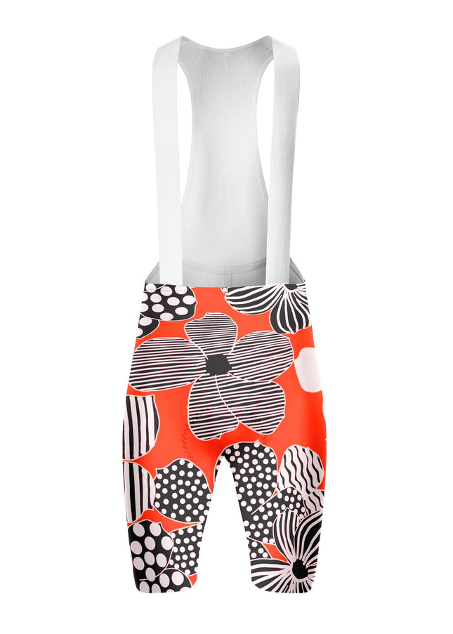 ROCKBROS Women's Pop Art Floral Print Cycling Bibs