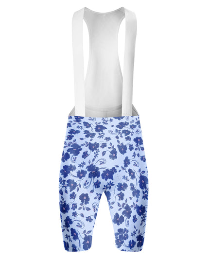 ROCKBROS Women's Vintage Blue Floral Cycling Bibs