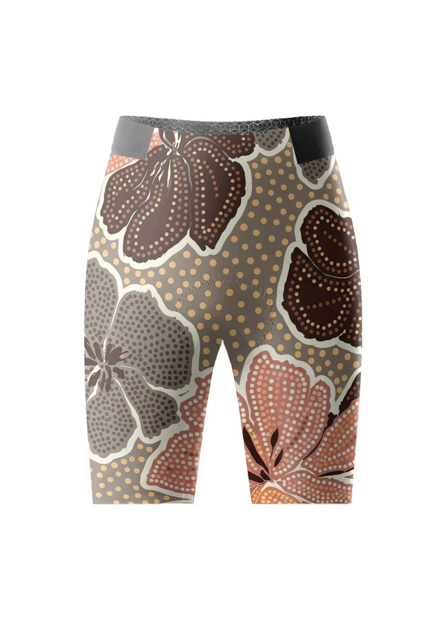 ROCKBROS Women Vintage Floral Print Short Sleeve Cycling Set