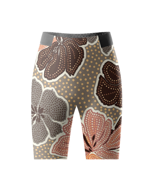 ROCKBROS Women Vintage Floral Dot Padded Cycling Shorts