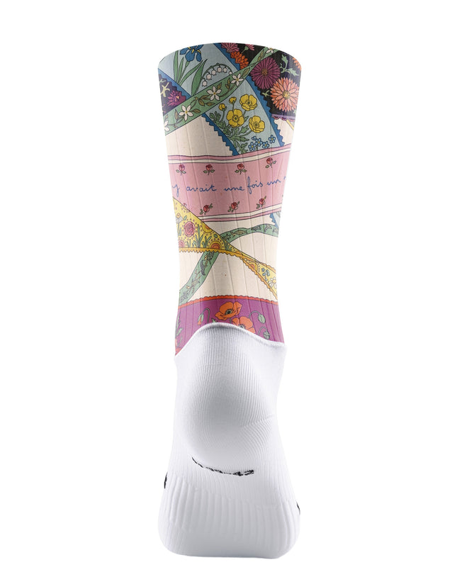 ROCKBROS Vintage French Floral Patchwork Professional Socks